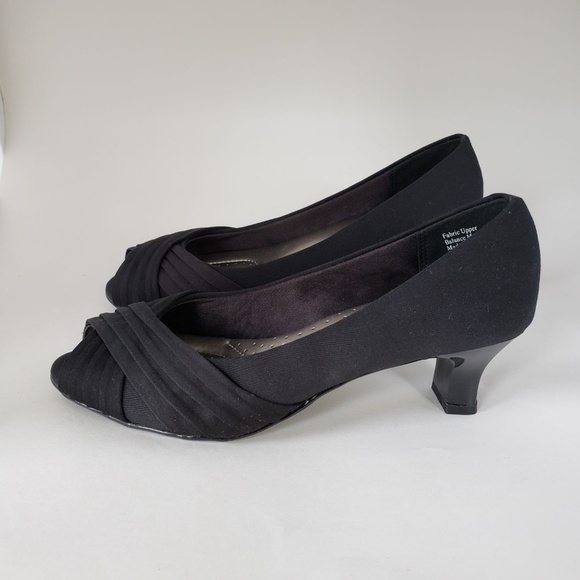 Amelia Grace Larissa black heeled shoe - size 7 - Picture 2 of 14